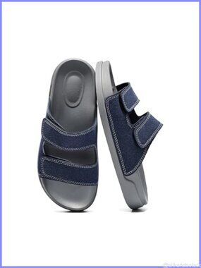 Women's Double Strap Slide Sandals Open Toe Comfort Arch Support